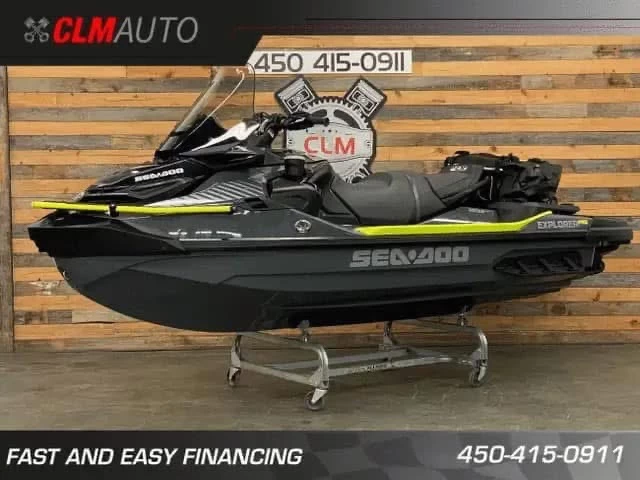 BRP SEA-DOO EXPLORER PRO 170 H.P + IBR + VTS + IDF + AUDIO + GPS + PARE BRISE + SAC LINQ + 4 HEURES + 3 PLACES  2024