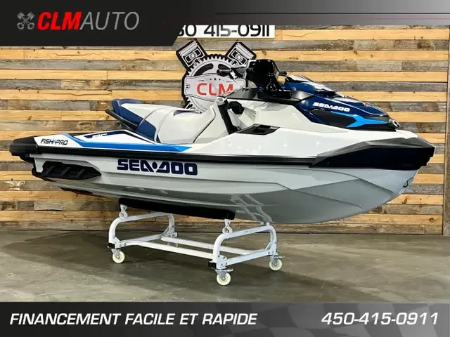 BRP SEA-DOO FISHPRO SPORT 170 H.P + IBR + VTS + IDF + GPS + 3 PASSAGERS + 33H + A1  2023