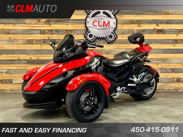BRP CAN-AM SPYDER RS ROADSTER SM-5 (MANUELLE A CLUTCH) + SEULEMENT 32285 KM  2010