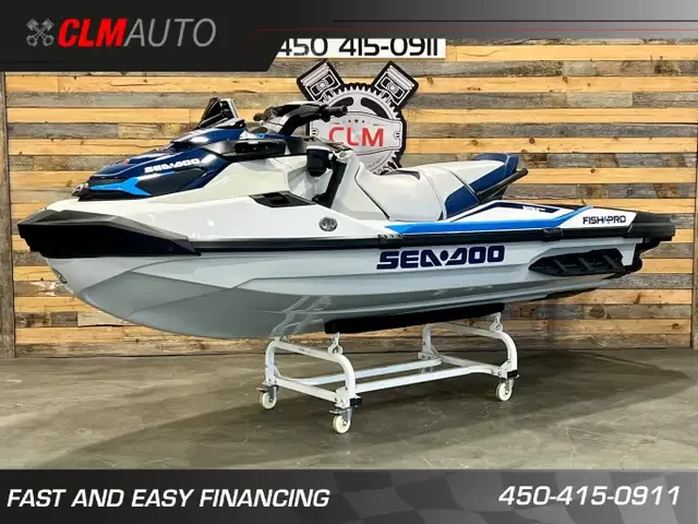 BRP SEA-DOO FISHPRO SPORT 170 H.P + IBR + VTS + IDF + GPS + 3 PASSAGERS + 33H + A1  2023