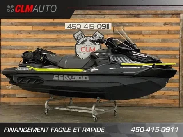 BRP SEA-DOO EXPLORER PRO 170 H.P + IBR + VTS + IDF + AUDIO + GPS + PARE BRISE + SAC LINQ + 4 HEURES + 3 PLACES  2024