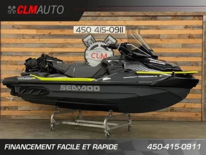 2024 BRP SEA-DOO EXPLORER PRO 170 H.P + IBR + VTS + IDF + AUDIO + GPS + PARE BRISE + SAC LINQ + 4 HEURES + 3 PLACES 