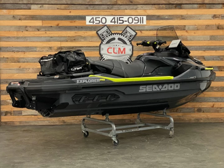2024 BRP SEA-DOO EXPLORER PRO 170 H.P + IBR + VTS + IDF + AUDIO + GPS + PARE BRISE + SAC LINQ + 4 HEURES + 3 PLACES 